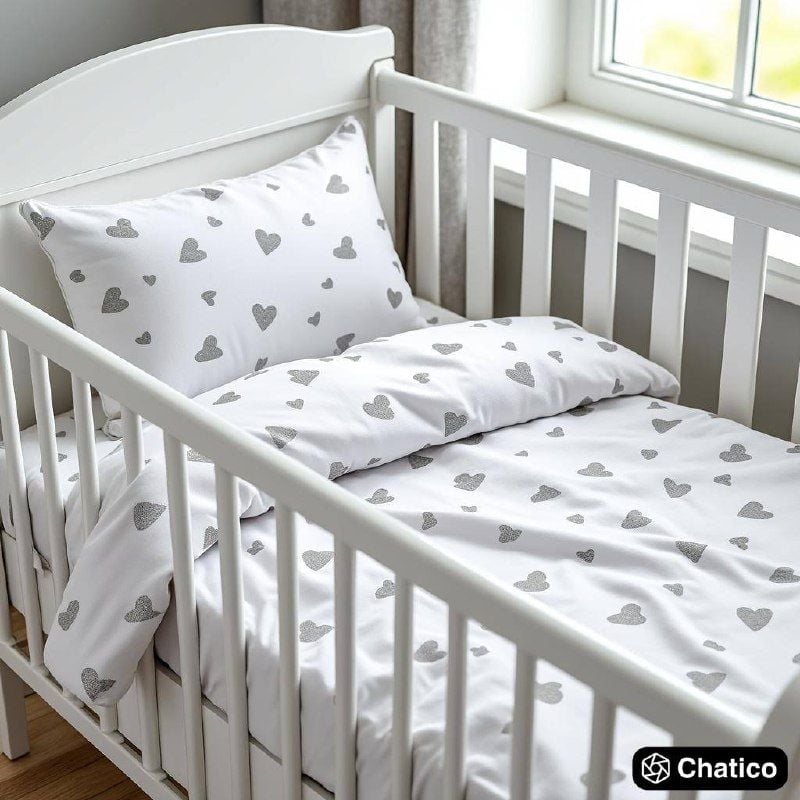 Постіль Сердечко* білий 60*120(р)