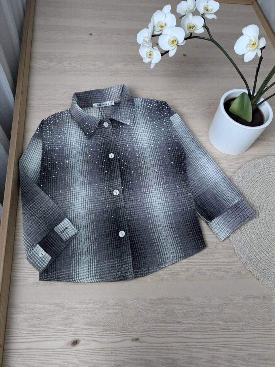 Сорочка Дівоча 1503 сірий 146(р)