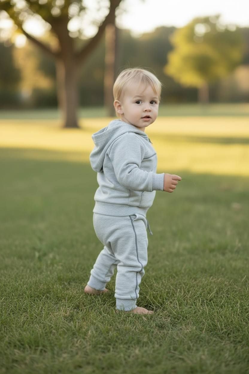 Немовля костюмчик 555519 сірий меланж 98(р)